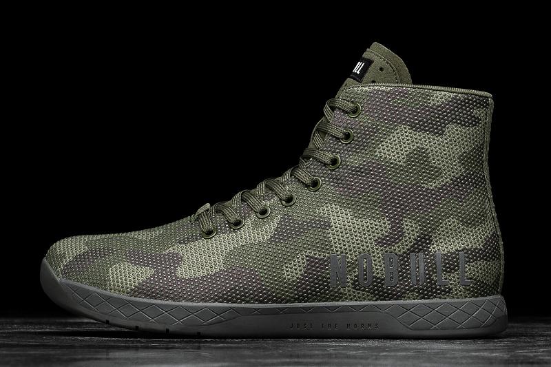 Men\'s Nobull High-Top Forest Camo Trainers Camo | SG K2447O